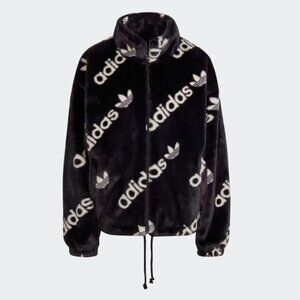 Adidas Faux Fur Jacket, Medium, Like New